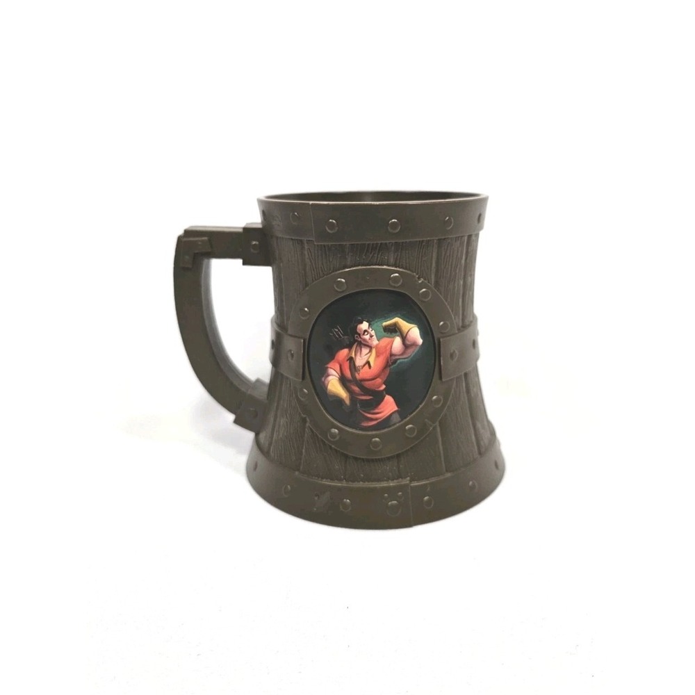 Disney Parks Gaston Lefou Brew Souvenir Stein Mug Cup Tankard Beauty & The Beast